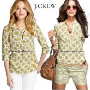 J Crew Silk Foulard Blouse